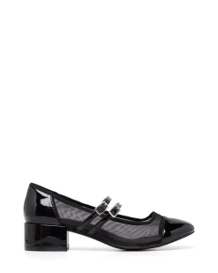 Therapy Shoes Low Heels|Ballet Flats-Camila Mesh / Patent *FINAL SALE*