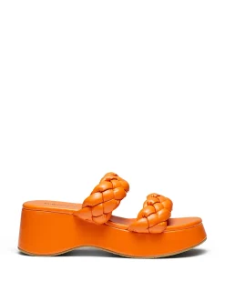 Therapy Shoes Platform Sandals|Flatform Sandals-Christy Platform Sandal Tangerine