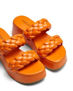 Therapy Shoes Platform Sandals|Flatform Sandals-Christy Platform Sandal Tangerine
