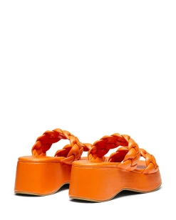Therapy Shoes Platform Sandals|Flatform Sandals-Christy Platform Sandal Tangerine