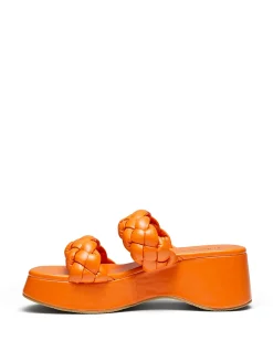 Therapy Shoes Platform Sandals|Flatform Sandals-Christy Platform Sandal Tangerine