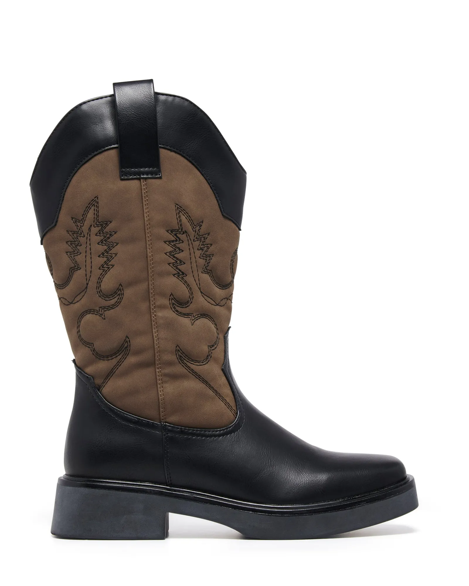 Therapy Shoes Tall Boots|Boots-Envy Cowboy Boot Cocoa Multi