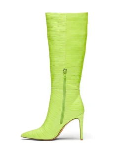 Therapy Shoes Heeled Boots|Tall Boots-Icon Tall Boot Citrus Croc