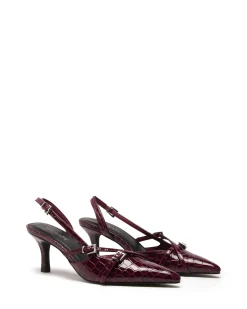 Therapy Shoes Mid Heels-Juicy Slingback Pump Patent Croc