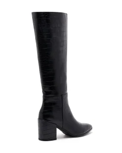 Therapy Shoes Tall Boots-Julia Tall Boot Black Croc