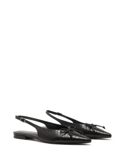 Therapy Shoes Ballet Flats-Lavin Slingback Ballet Flat Snake