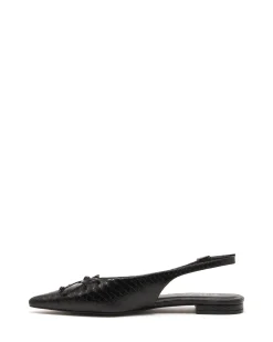 Therapy Shoes Ballet Flats-Lavin Slingback Ballet Flat Snake