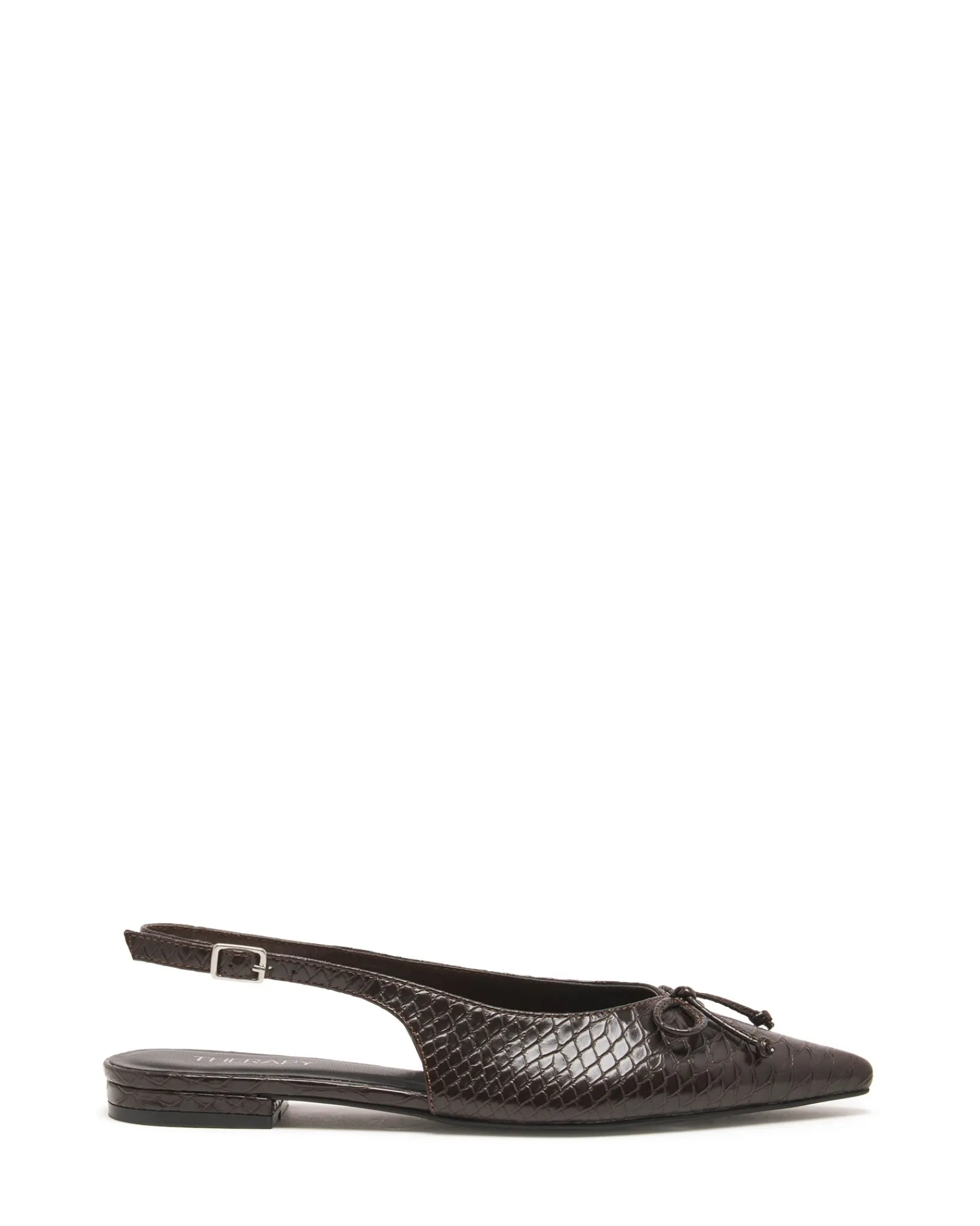 Therapy Shoes Ballet Flats-Lavin Slingback Ballet Flat Snake