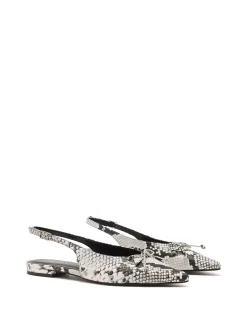 Therapy Shoes Ballet Flats-Lavin Slingback Ballet Flat Snake