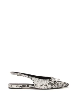 Therapy Shoes Ballet Flats-Lavin Slingback Ballet Flat Snake