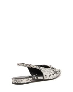 Therapy Shoes Ballet Flats-Lavin Slingback Ballet Flat Snake