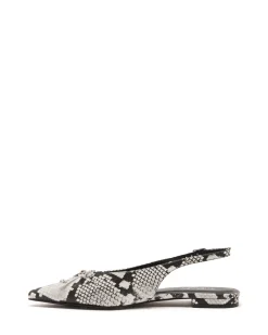 Therapy Shoes Ballet Flats-Lavin Slingback Ballet Flat Snake