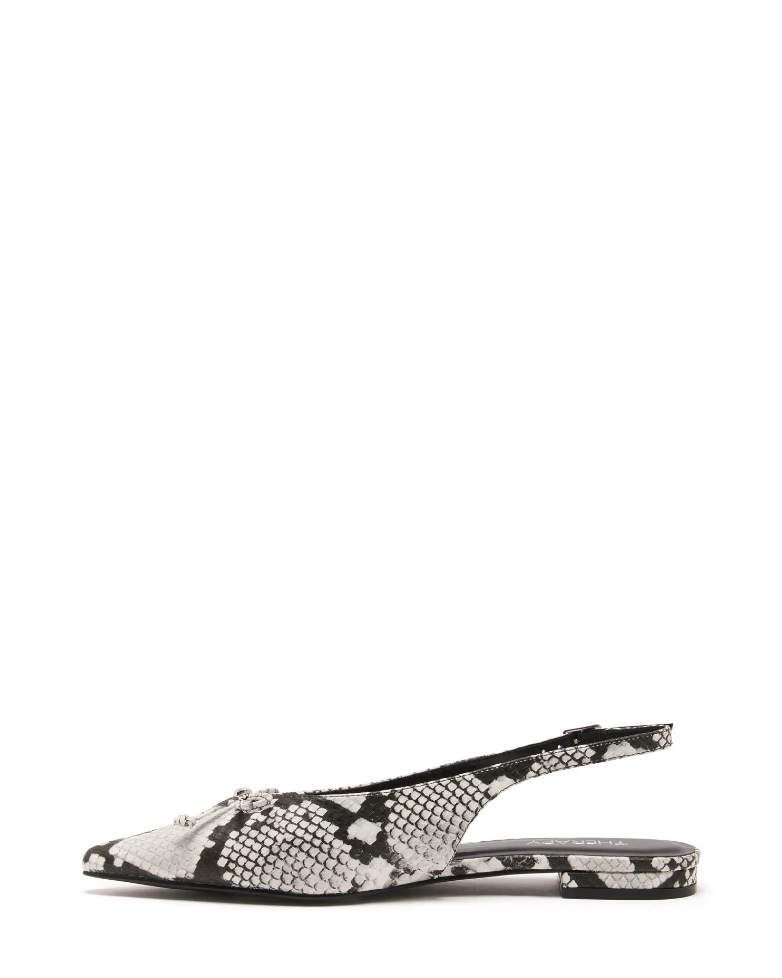 Therapy Shoes Ballet Flats-Lavin Slingback Ballet Flat Snake