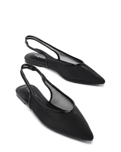 Therapy Shoes Ballet Flats-Lazer Slingback Ballet Flat Patent