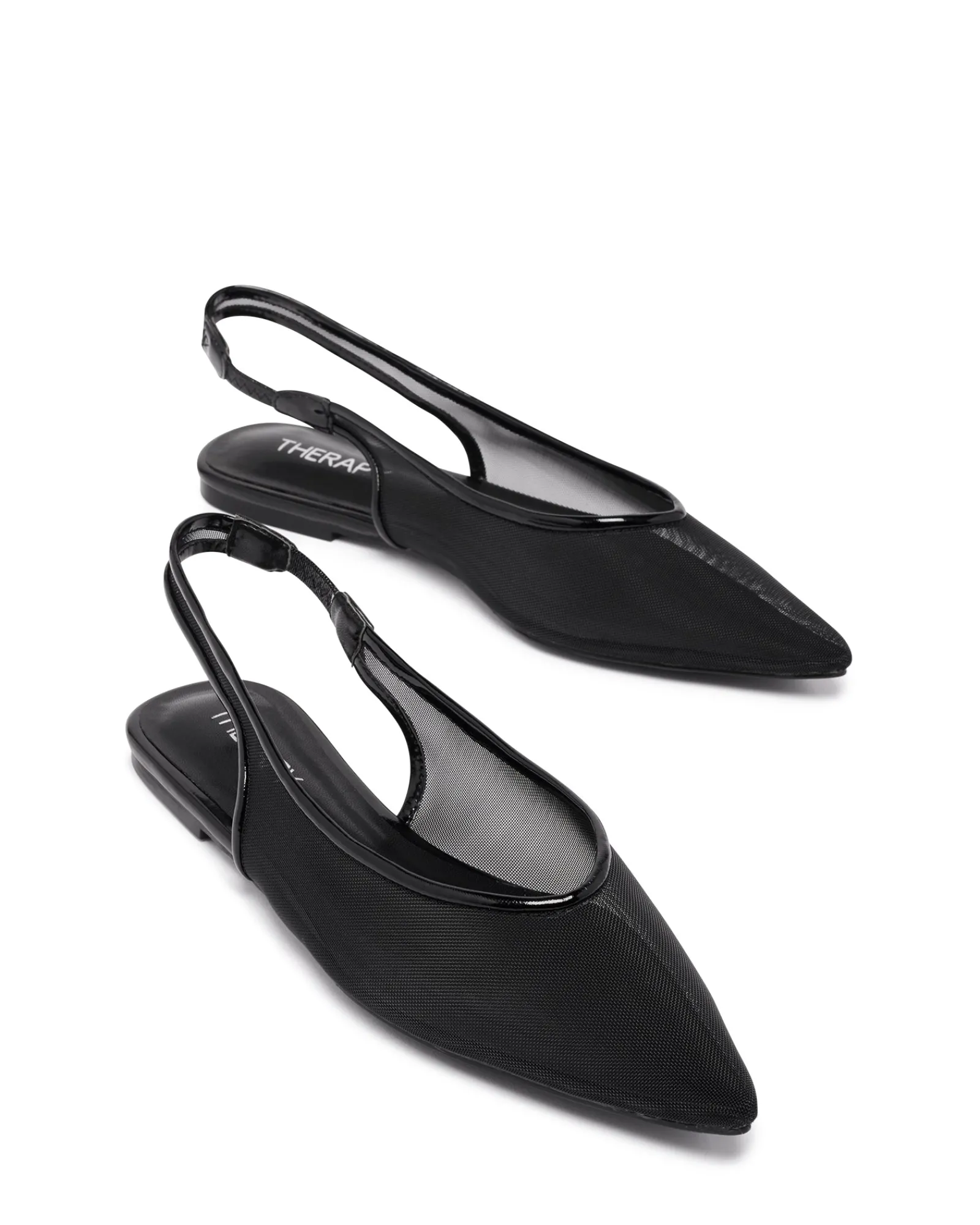 Therapy Shoes Ballet Flats-Lazer Slingback Ballet Flat Patent