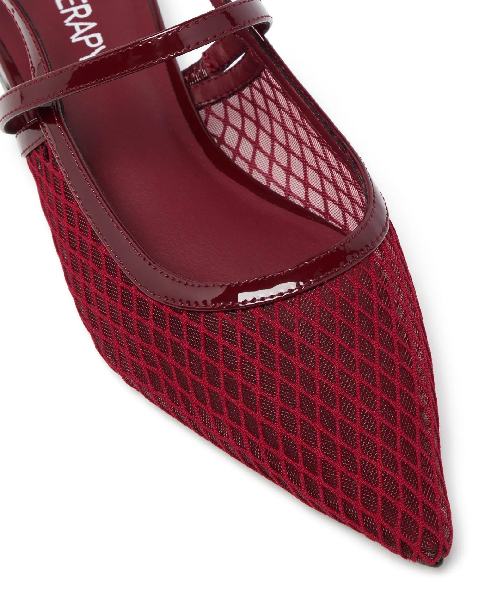 Therapy Shoes Ballet Flats-Lourdes Pointed Flat Mesh