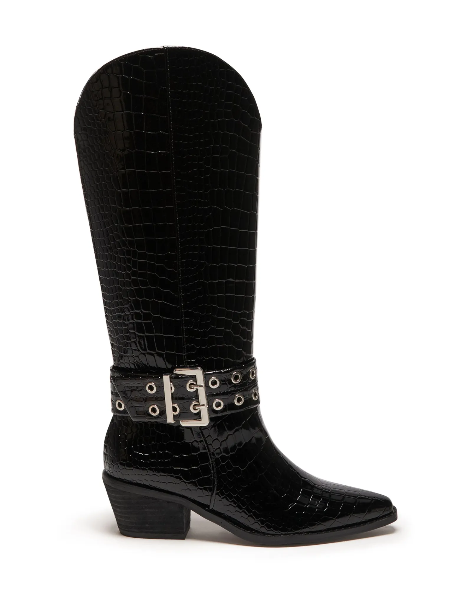 Therapy Shoes Tall Boots-Maiden Tall Boot Patent Croc