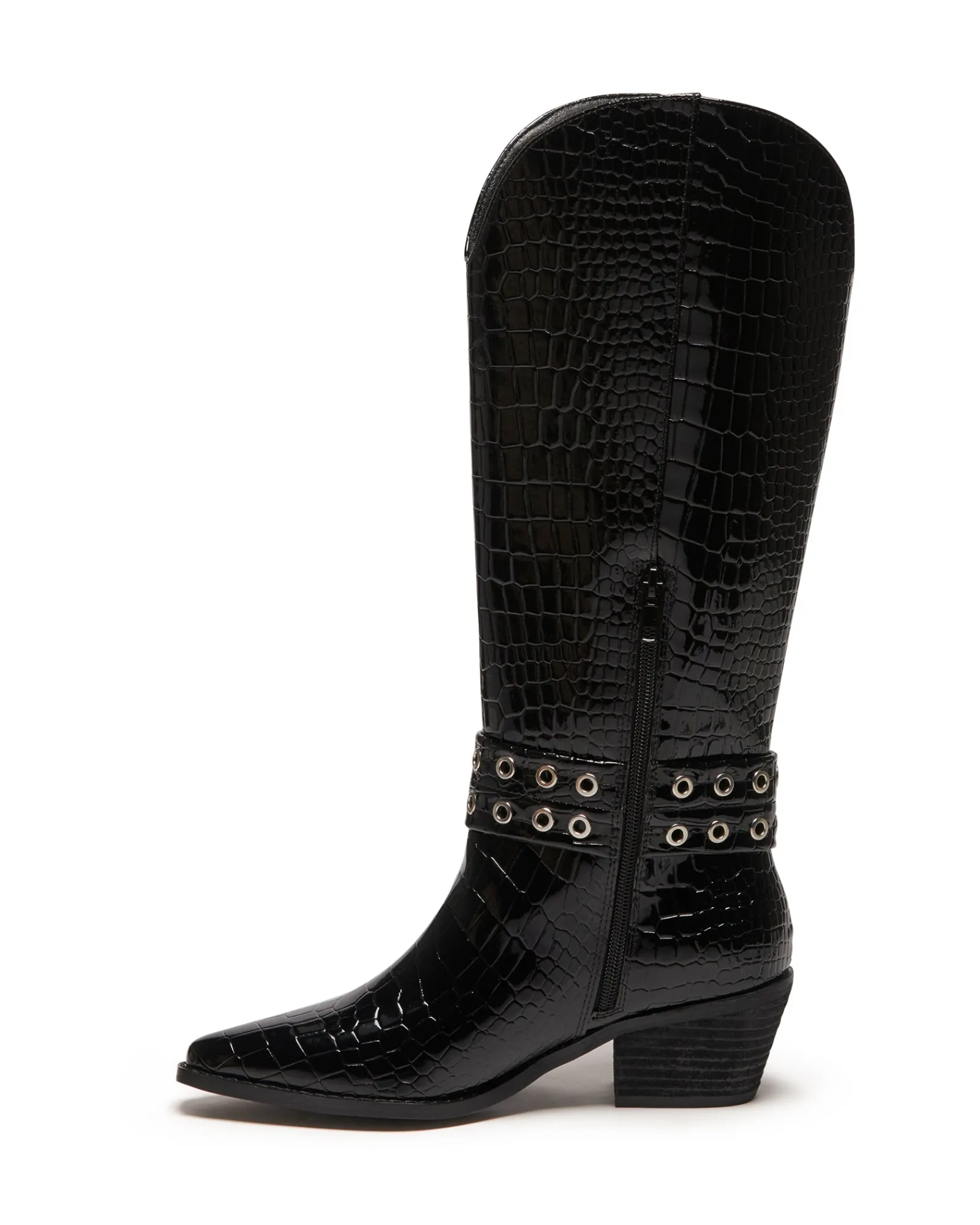 Therapy Shoes Tall Boots-Maiden Tall Boot Patent Croc