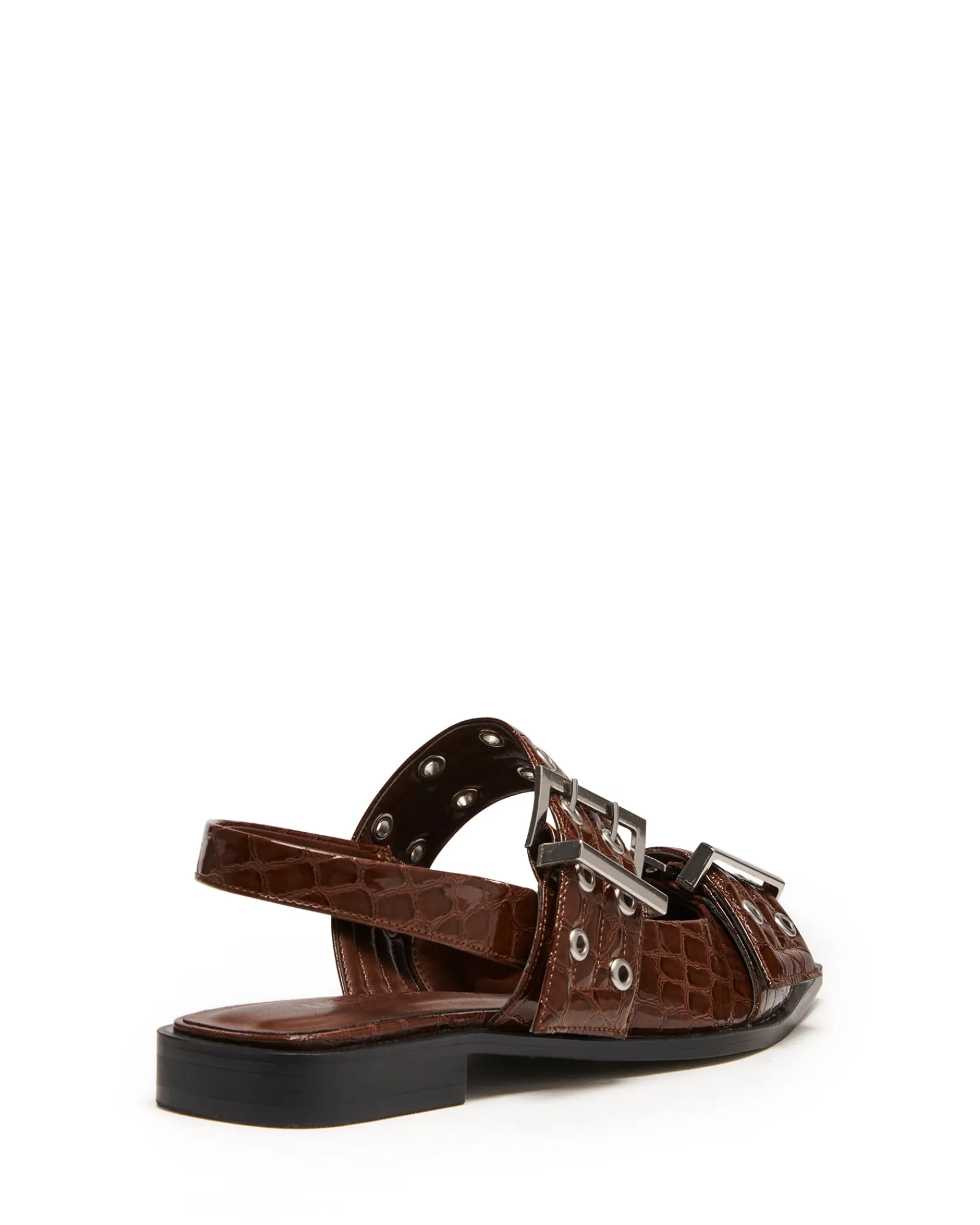 Therapy Shoes Ballet Flats-Matilda Pointed Flat Patent Croc