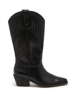 Therapy Shoes Tall Boots-Maxine Cowboy Boot Tumbled