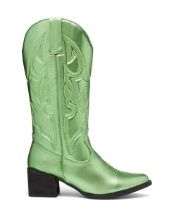 Therapy Shoes Heeled Boots|Tall Boots-Ranger Metallic *FINAL SALE*