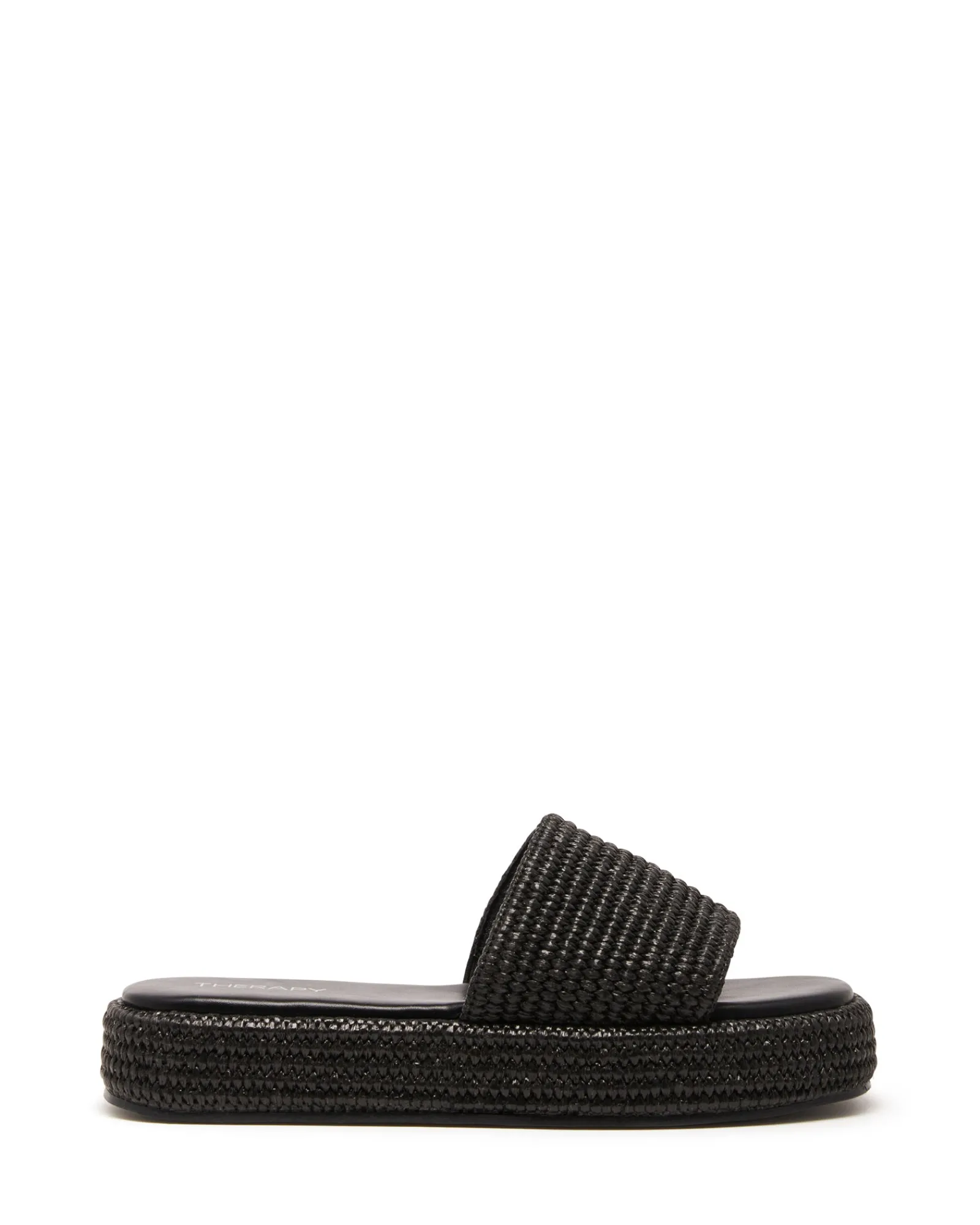 Therapy Shoes Flatform Sandals-Retro Flatform Sandal Raffia