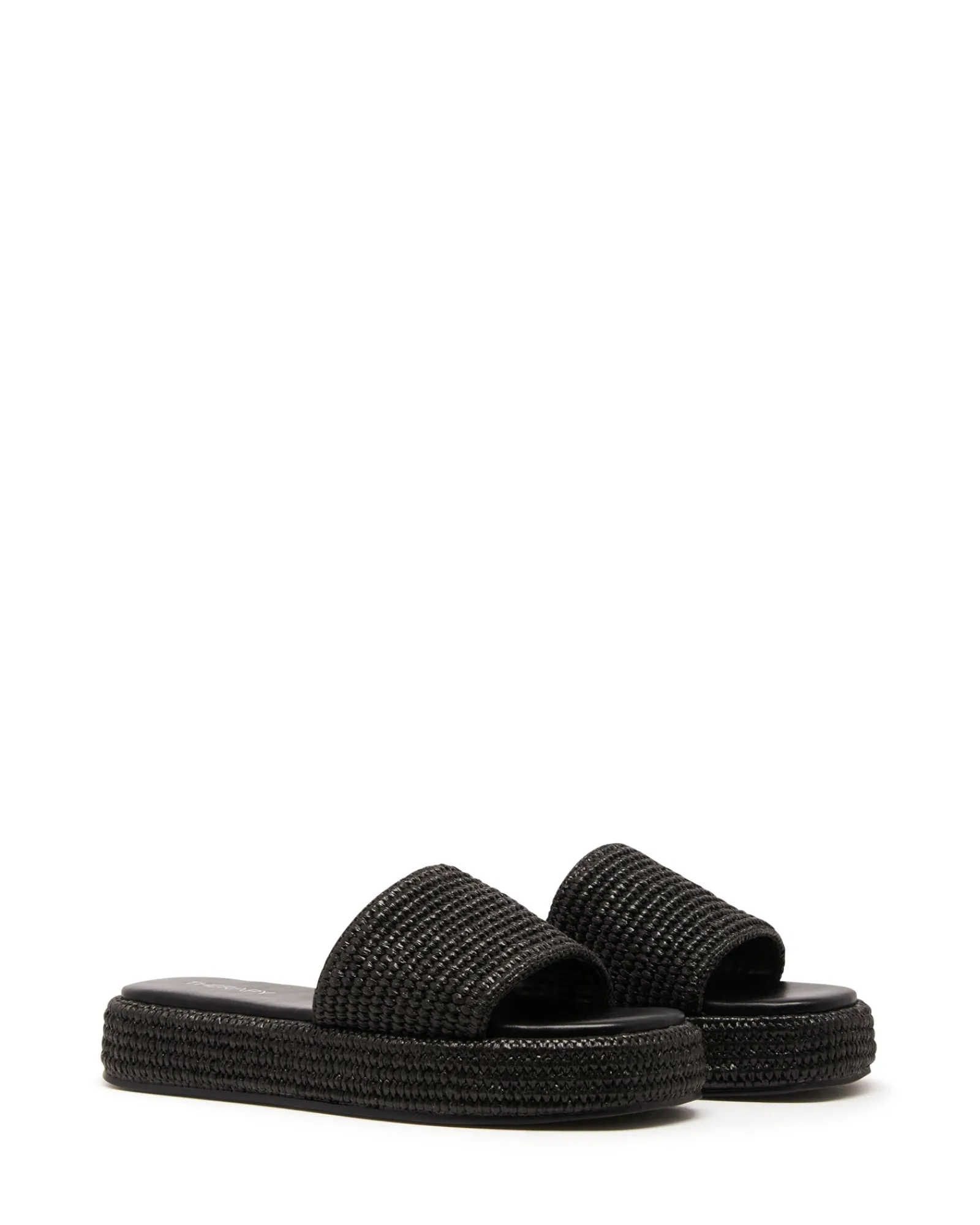 Therapy Shoes Flatform Sandals-Retro Flatform Sandal Raffia