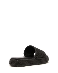 Therapy Shoes Flatform Sandals-Retro Flatform Sandal Raffia