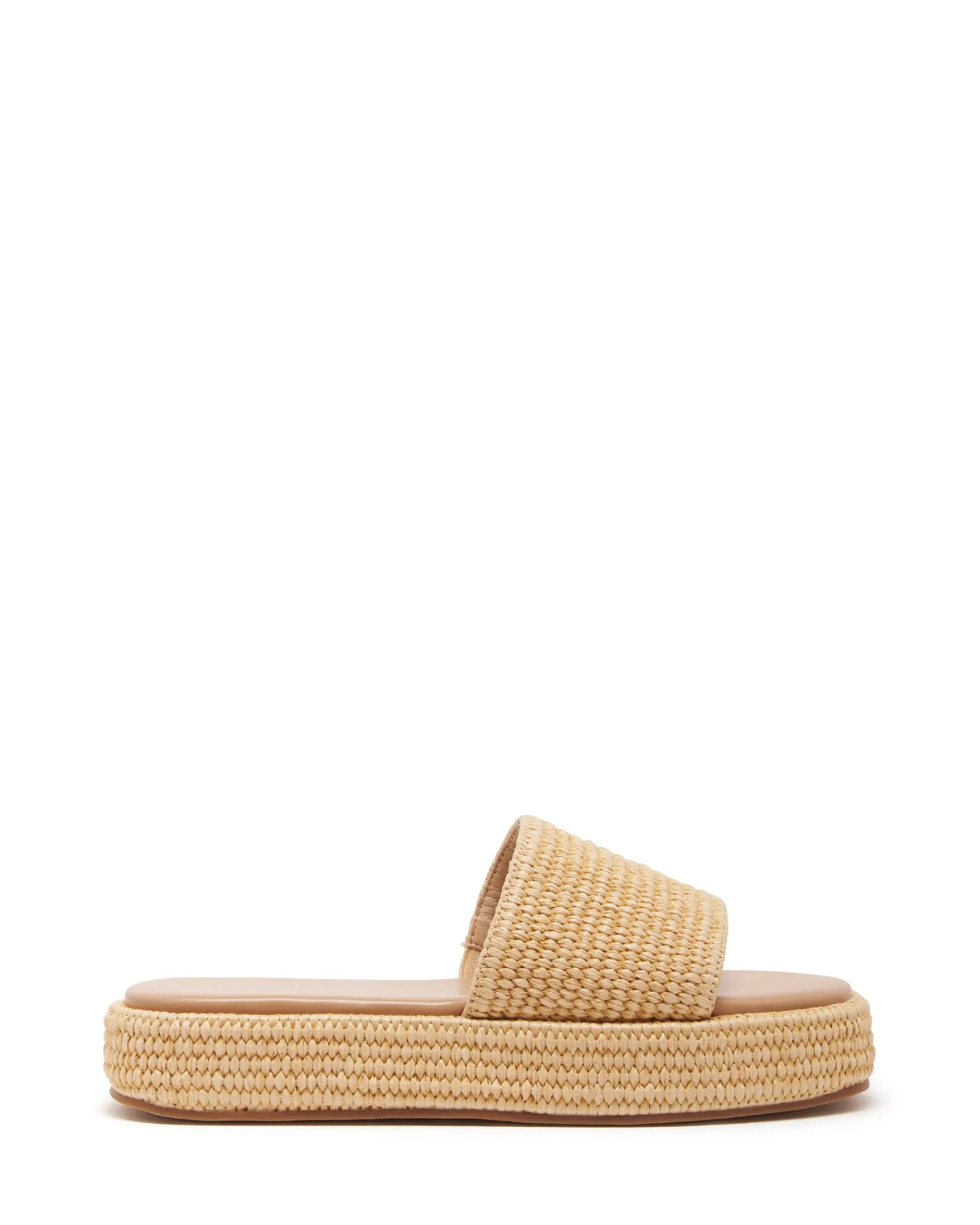 Therapy Shoes Flatform Sandals-Retro Flatform Sandal Raffia