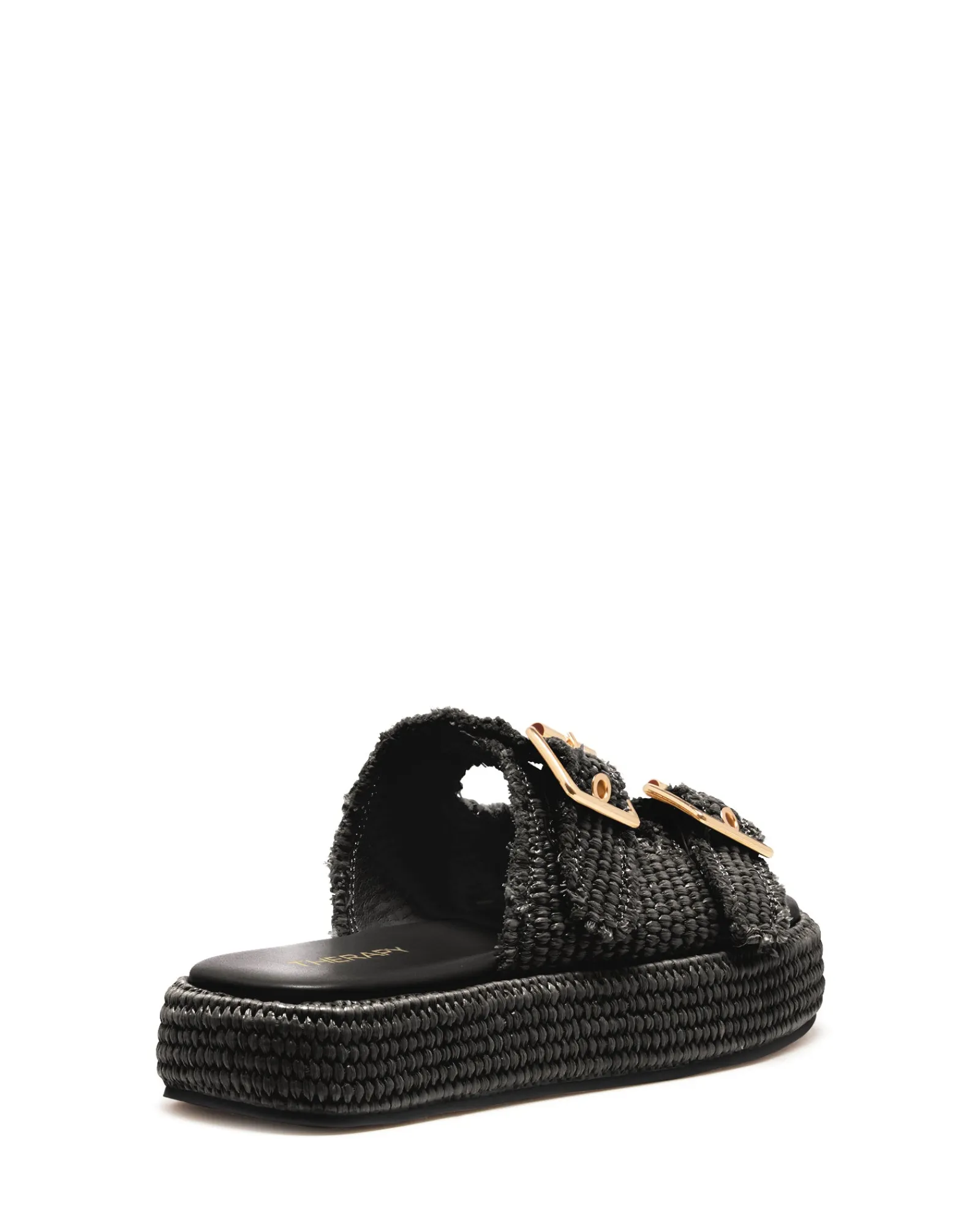 Therapy Shoes Flatform Sandals-Rustic Flatform Sandal Raffia