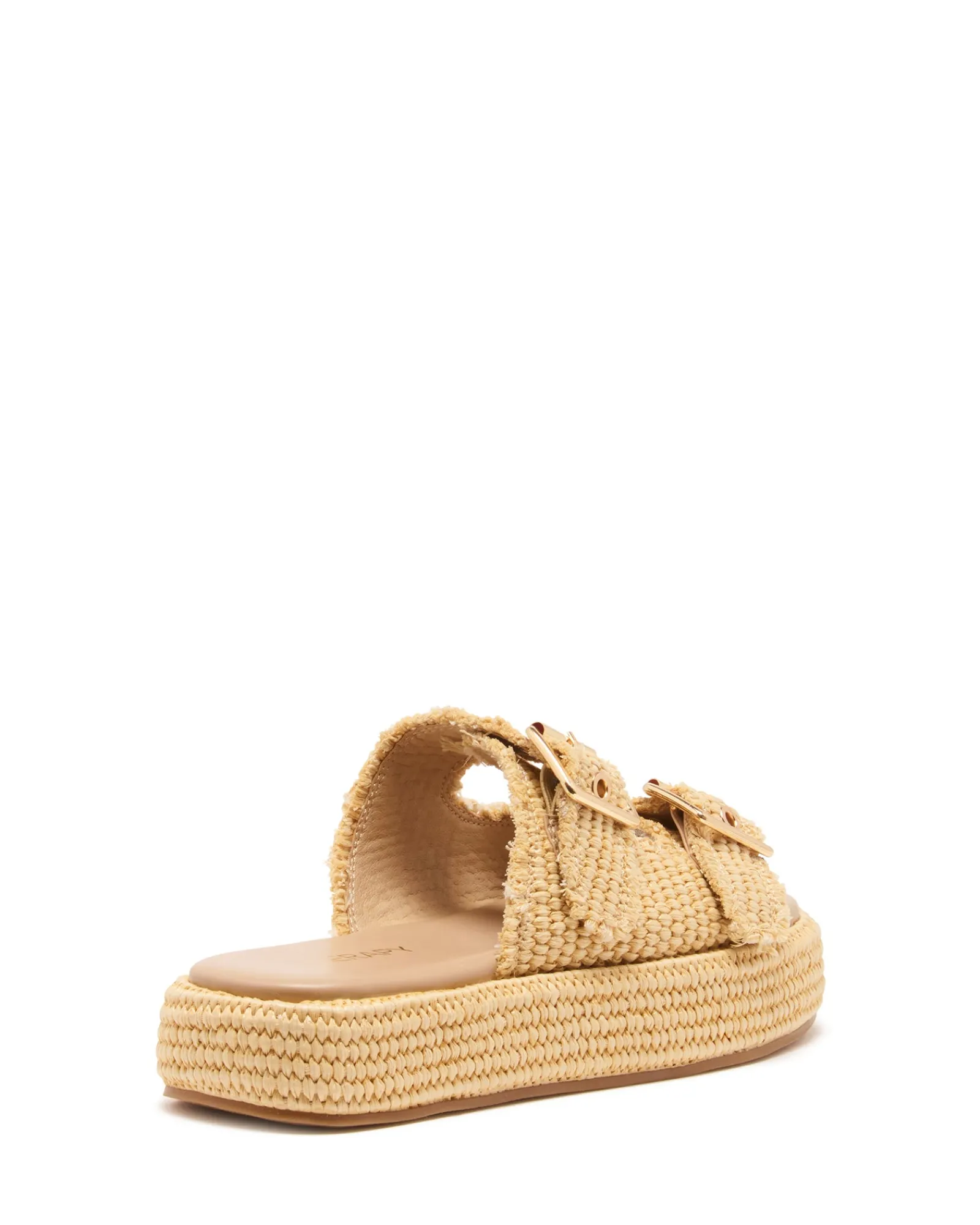 Therapy Shoes Flatform Sandals-Rustic Flatform Sandal Raffia