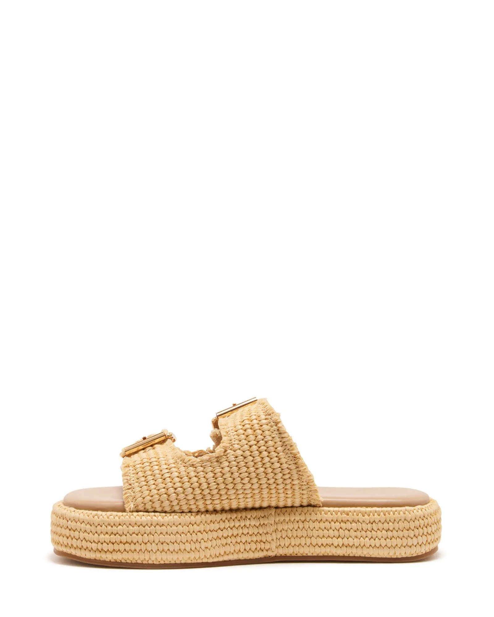 Therapy Shoes Flatform Sandals-Rustic Flatform Sandal Raffia