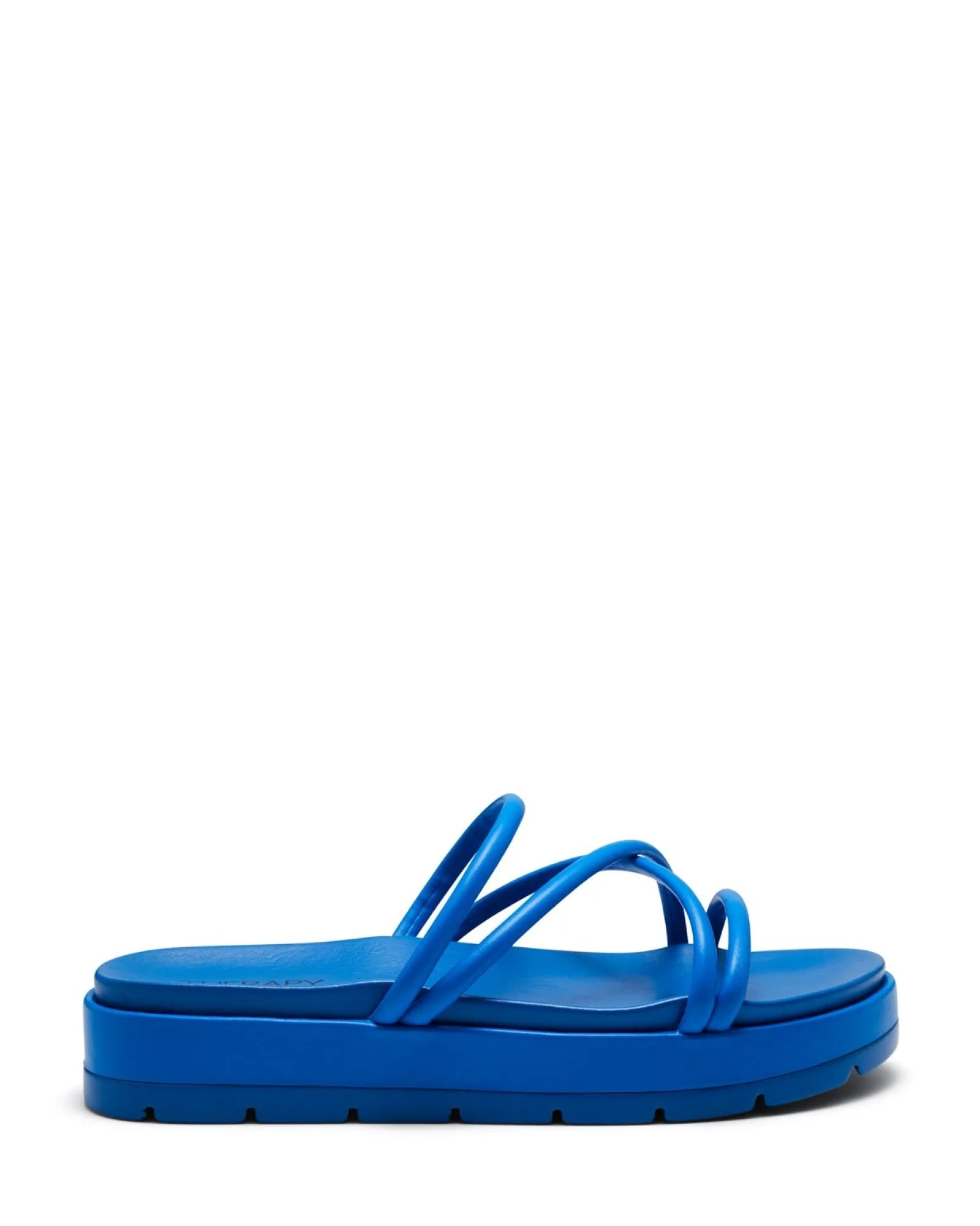 Therapy Shoes Sandals|Flat Sandals-Sliver Flatform Sandal Blue