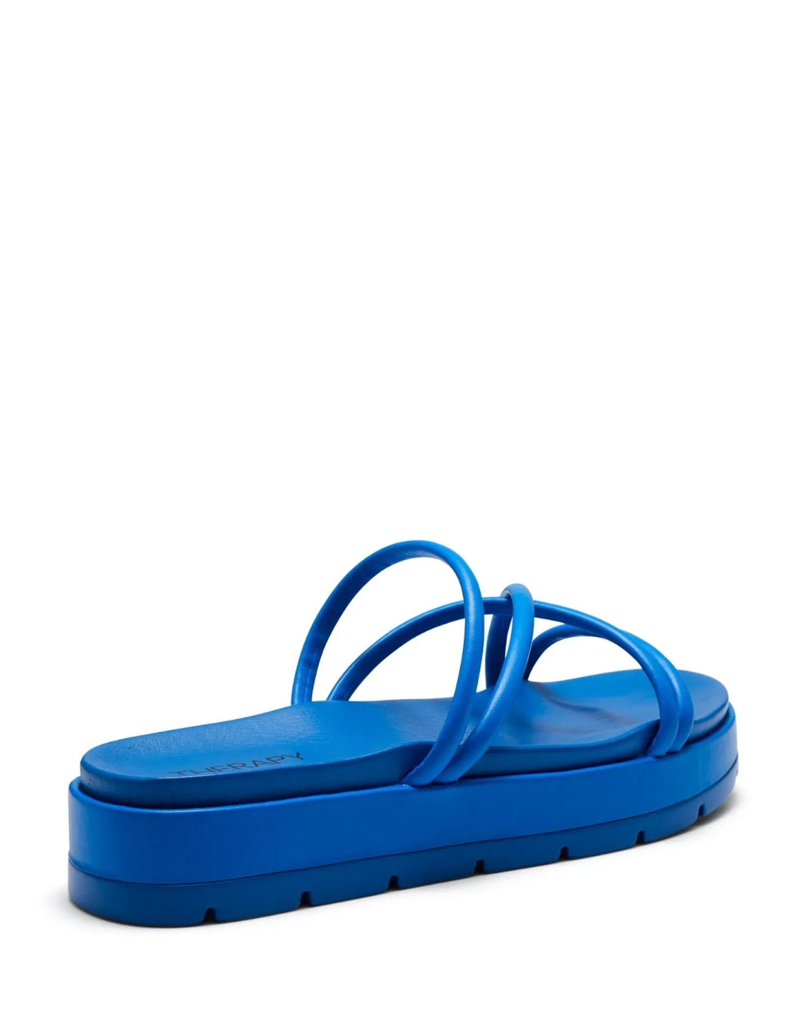 Therapy Shoes Sandals|Flat Sandals-Sliver Flatform Sandal Blue