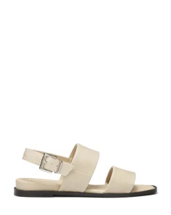 Therapy Shoes Sandals|Flat Sandals-Sparrow Bone Croc *FINAL SALE*