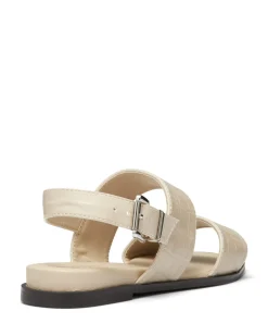 Therapy Shoes Sandals|Flat Sandals-Sparrow Bone Croc *FINAL SALE*