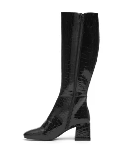 Therapy Shoes Heeled Boots|Tall Boots-Wolf Croc *FINAL SALE*