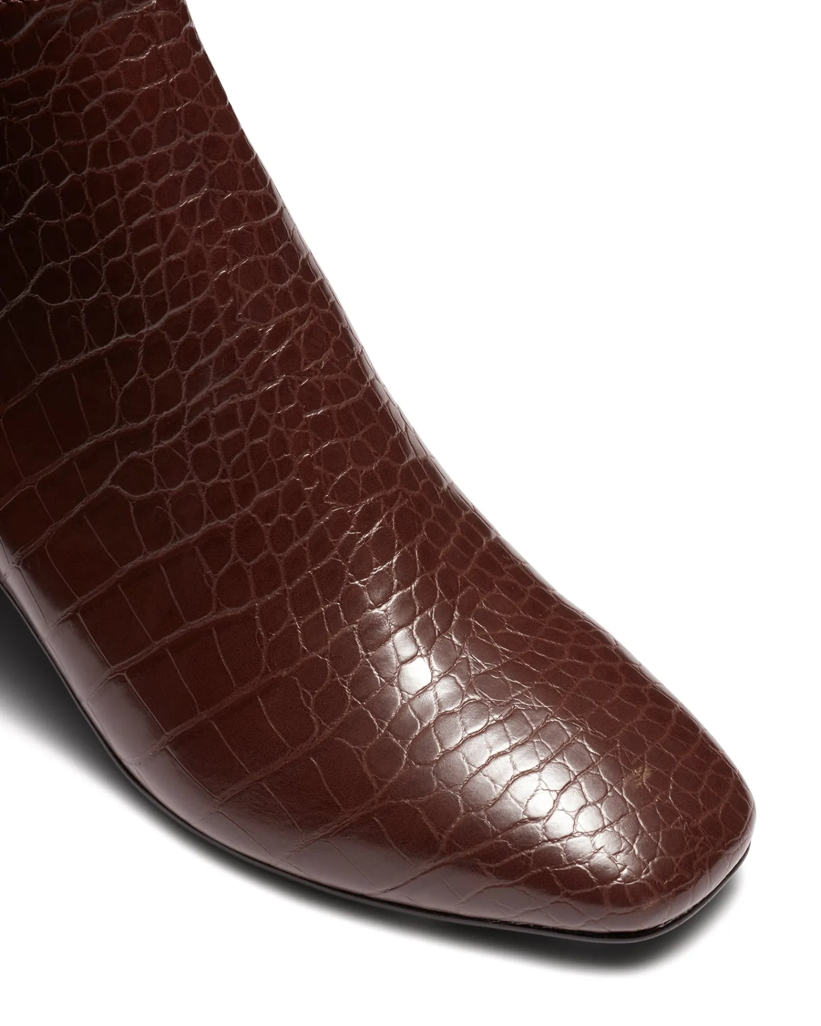 Therapy Shoes Heeled Boots|Tall Boots-Wolf Chocolate Croc *FINAL SALE*