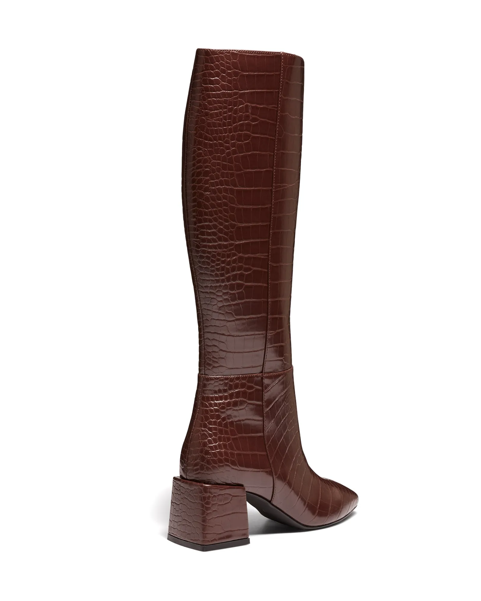 Therapy Shoes Heeled Boots|Tall Boots-Wolf Chocolate Croc *FINAL SALE*