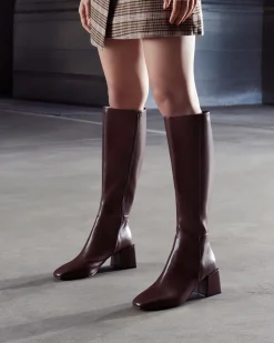 Therapy Shoes Heeled Boots|Tall Boots-Wolf Chocolate *FINAL SALE*
